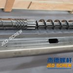 杰德 出口越南的單排氣造粒機螺桿機筒 技術(shù)精湛 塑化優(yōu)良-舟山市杰德機械有限公司，擠出機螺桿，注塑機螺桿，舟山螺桿，螺桿廠